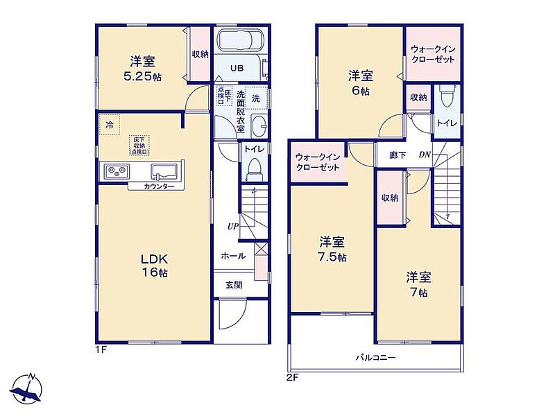 (1号棟)、価格4080万円、4LDK、土地面積124.32m2、建物面積105.99m2