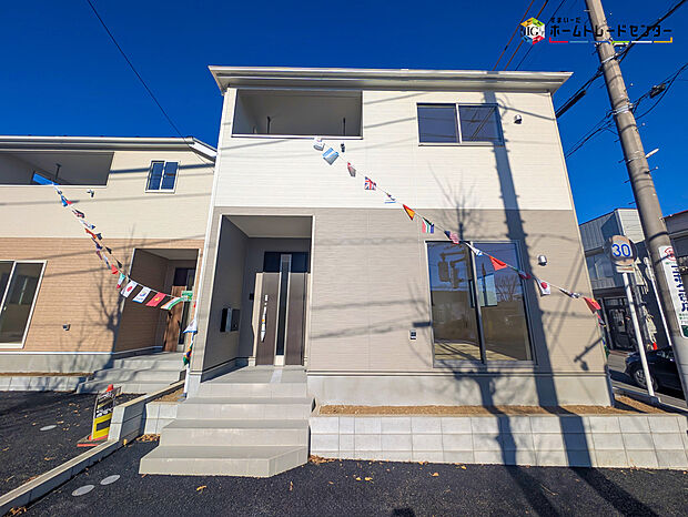 ≪1号棟外観パース≫
JR成田線「湖北」駅まで徒歩5分！便利な駅近物件♪
「耐震＋制震」を兼ね備えた家、ＱＵＩＥ（クワイエ）。住宅性能評価取得物件！