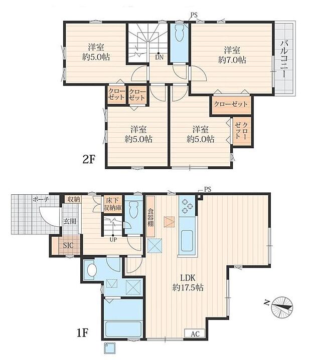 (1号棟)、価格3980万円、4LDK、土地面積99.64m2、建物面積96.04m2