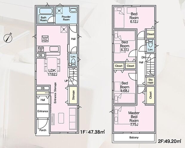 (1号棟)、価格3788万円、4LDK、土地面積104.41m2、建物面積96.58m2