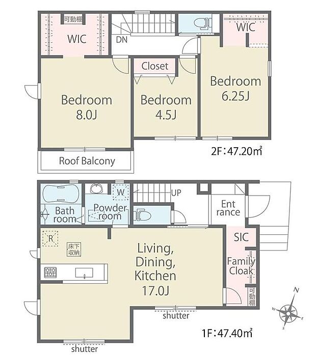 (1号棟)、価格2990万円、3LDK、土地面積106.23m2、建物面積94.6m2