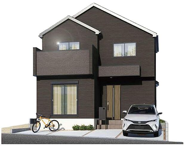 ≪1号棟外観パース≫
JR常磐線「南柏」駅まで徒歩13分！
安心の「住宅性能評価」取得物件！安心の第三者機関による検査済み！地震に強い家！