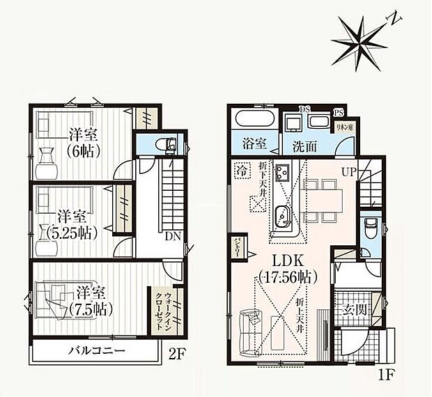 (1号棟)、価格2990万円、3LDK、土地面積110.2m2、建物面積89.21m2 