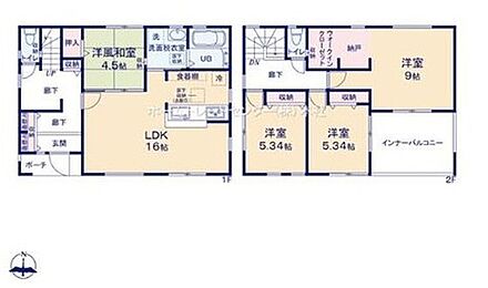 リビング横には、ほっと落ち着く憩いの和室付き☆お子さまの遊び場やお昼寝スペース、来客時にも重宝します♪
広々としたインナーバルコニーは、シーツなどの大物もたっぷり干せます♪ 