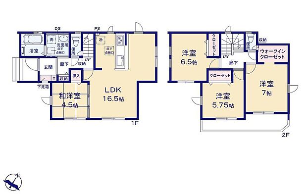 (1号棟)、価格3980万円、4LDK、土地面積126.74m2、建物面積98.12m2