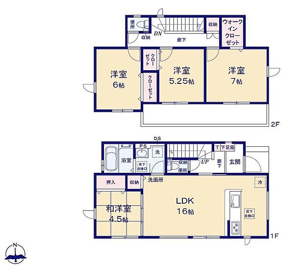 (1号棟)、価格3090万円、4LDK、土地面積171.73m2、建物面積96.88m2