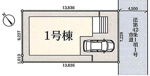 閑静な住宅地☆駐車スペースは1台分♪