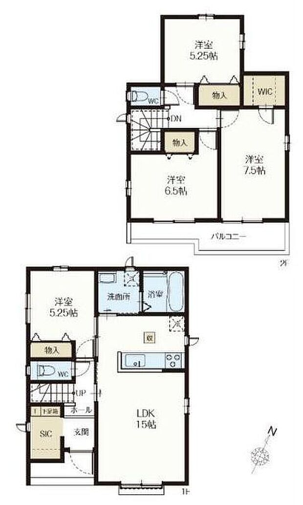 (A号棟)、価格3690万円、4LDK、土地面積119.12m2、建物面積96.26m2