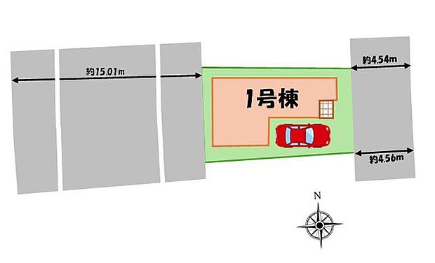 閑静な住宅地☆カースペースご用意。空いたスペースは駐輪場としてもお使いいただけます◎