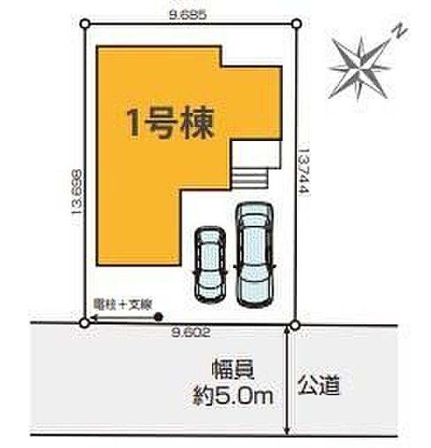 閑静な住宅地☆カースペースは車種により2台分ご用意！空いたスペースは駐輪場としてもお使いいただけます◎