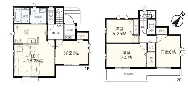 (A号棟)、4LDK、土地面積110.87m2、建物面積94.81m2