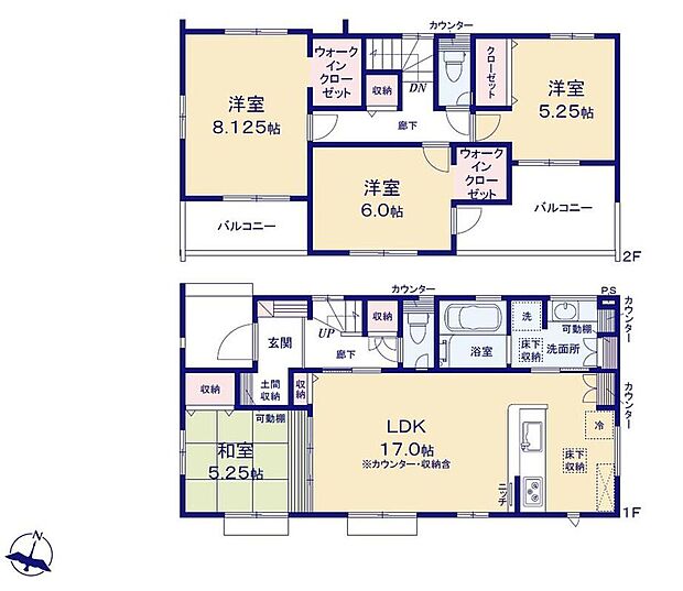 (1号棟)、価格4498万円、4LDK、土地面積185.72m2、建物面積104.5m2