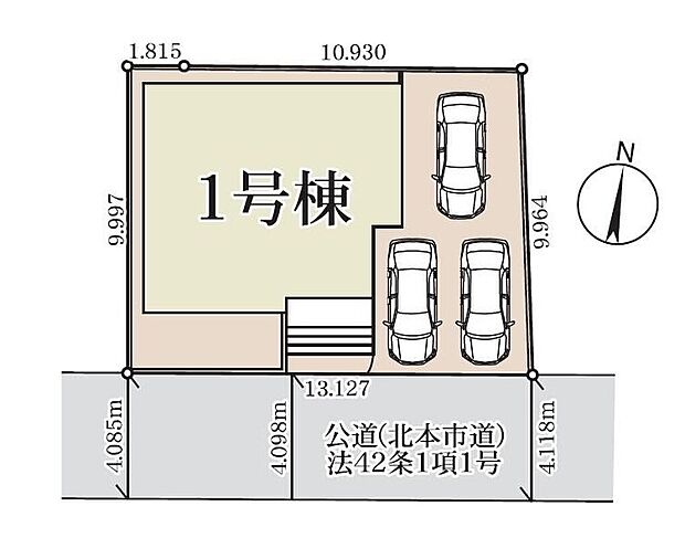 閑静な住宅地☆駐車スペースは3台分♪