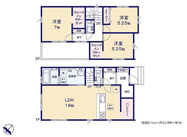 (3号棟)、3LDK、土地面積180.58m2、建物面積95.64m2
