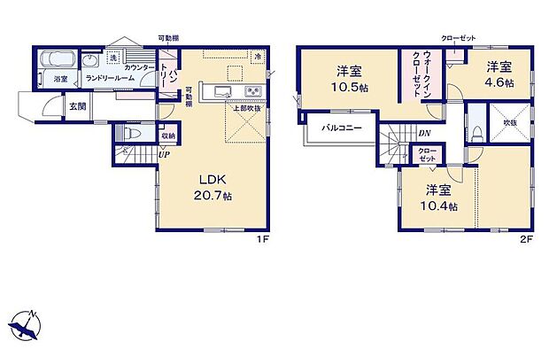 (1号棟)、価格2998万円、3LDK、土地面積101.32m2、建物面積106.89m2