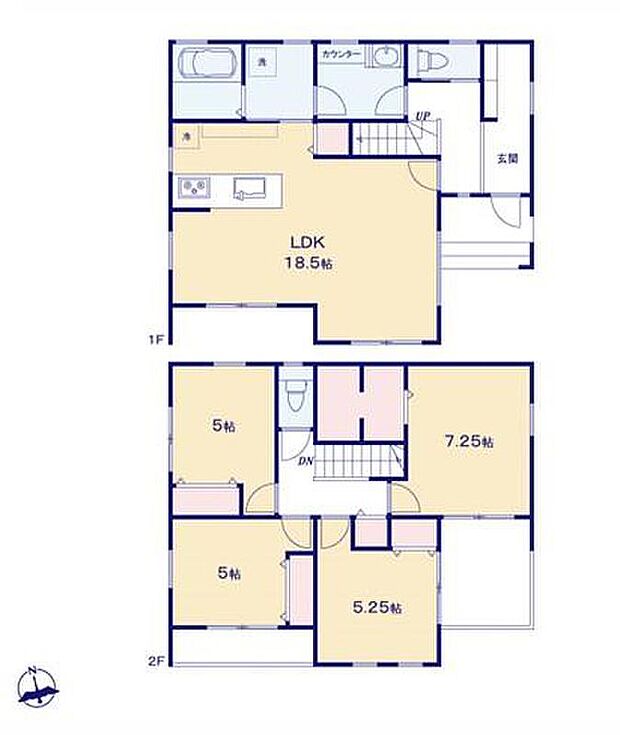 (1号棟)、価格4580万円、4LDK、土地面積200.08m2、建物面積112.97m2