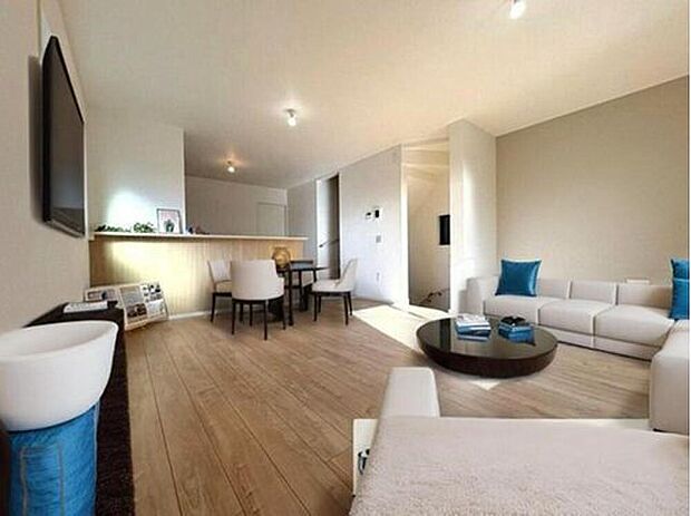 【リビング】◆LDKはご家族みんなが揃う大切な空間です♪テーブルやソファ、カーテン選び、レイアウトを考えるのも楽しいですね♪笑顔溢れる楽しい暮らしをイメージしながらご見学ください♪