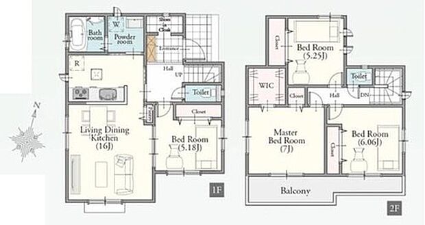 【4LDK】●SIC付きで玄関すっきり♪
●効率的でストレスのない家事動線。水回りが集中しており、移動がスムーズです♪
●南バルコニーで陽当たり良好♪