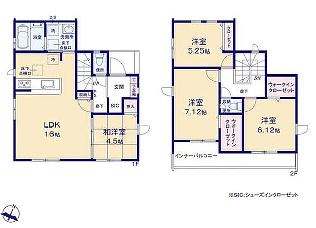 【4LDK】●SIC付きで玄関すっきり♪
●ウォークインクローゼットを2か所完備!増えがちな衣類やバッグなどを効率よく収納できます!
●効率的でストレスのない家事動線。水回りが集中しており、移動がスムーズです♪