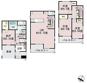 ●家族とのつながりを意識した見通しのいいリビングは会話が弾んでみんなを笑顔にします！
●2階に家族が集まるLDK、バルコニーと一体化した開放感
●南向きで陽当たり良好♪ 