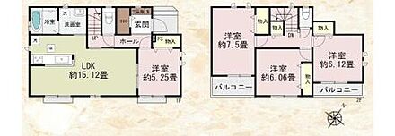 ●隣り合う洋室を開放すれば、ひときわ広々とした空間になるリビングダイニング♪
●水回りが集中しており家事動線の良い間取り♪
●ベビーカーやアウトドア用品も収納可能なシューズインクローク付き♪ 