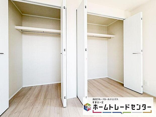 【収納】◆2階の各居室にはそれぞれ収納を完備!しっかりとした容量のスペースを確保しているので、お部屋は美しい空間を保てますね♪