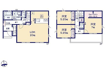 ●広々20帖のLDK！対面キッチンからはLDK全体を見渡せます♪
●SICやWIC、ホール収納など収納スペースが豊富☆スッキリ片付きます♪
●廊下から直接バルコニーへ出ることができます☆お部屋を通る必要なし！ 