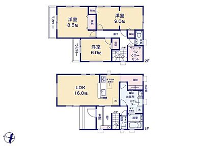 ●3面採光の通気良好な16帖のLDK☆●家族構成の変化にあわせて3LDK→4LDKに変更可能♪●キッチンと洗面室、両方から入れる大容量の棚付き収納設置！ランドリールームとしてもパントリーとしても大活躍♪ 