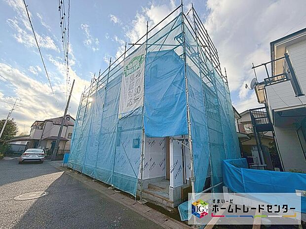 【現地外観写真】全居室２面採光！ご家族でゆったりお過ごしいただける４LDKプランです☆