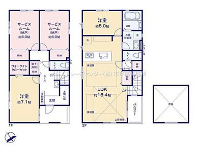 広々土間収納＆ウォークインクローゼットあり♪全居室２面採光！LDKは広々１８．４帖、上部吹抜の開放感☆人気の対面式キッチン採用☆水回りを集約、効率的な家事動線！ 