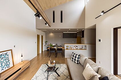 現地モデルハウス内観