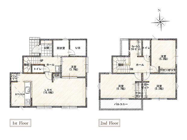 1号棟　間取り図
