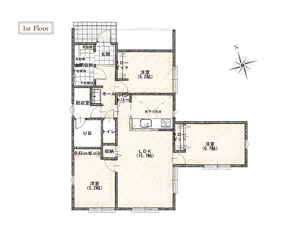 1号棟　間取り図