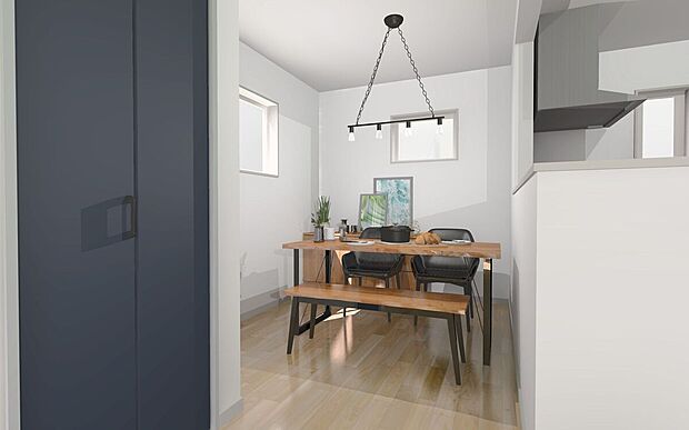 【リビング収納（イメージ画像）　】リビング内に収納スペースを設けておもちゃや掃除用具も片付け楽々♪※イメージの為実際と異なる場合があります。