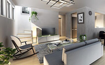 リビング階段（イメージ画像）１号棟対象