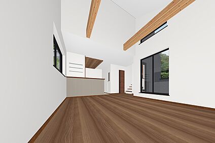 内観パース リビング