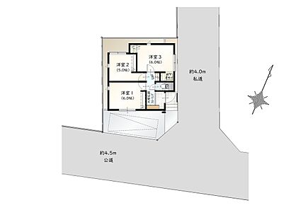 お部屋のように使用できる
固定階段付き小屋裏付き 