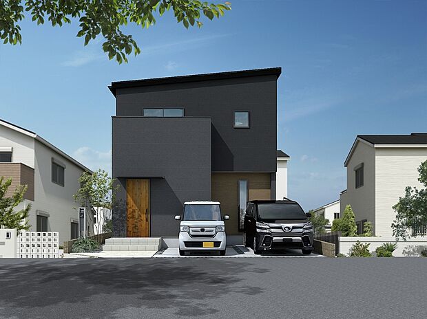 『光と風がめぐる吹き抜けリビングの家』