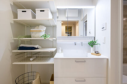 【施工例／洗面所】