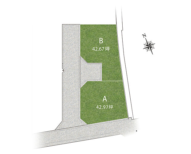 【SmileTown 高岡小学校前2】1期2区画分譲開始！敷地広々42坪超×プランニングから叶う自由設計区画です。スーパーやドラッグストアまで徒歩約3分！毎日の買い物が便利な立地です。