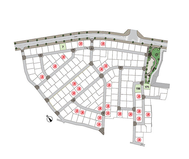 注文住宅用地３区画を販売中です