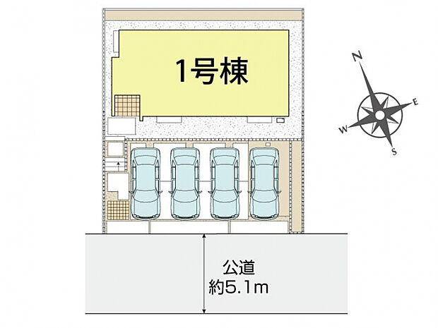 伊豆の国市中條1棟 区画図