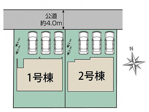 沼津市東椎路2棟 区画図