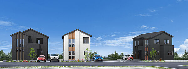 タマタウン富士森島VI　完成予想外観パース