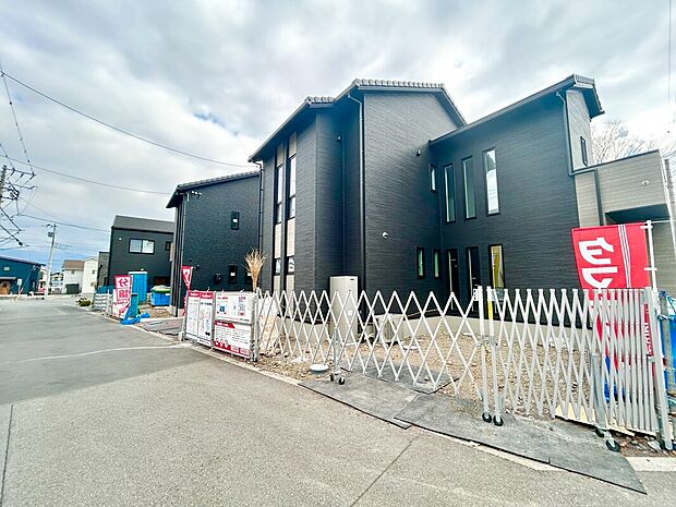 1号棟(手前側)2号棟(奥側) 外観写真1月28日撮影