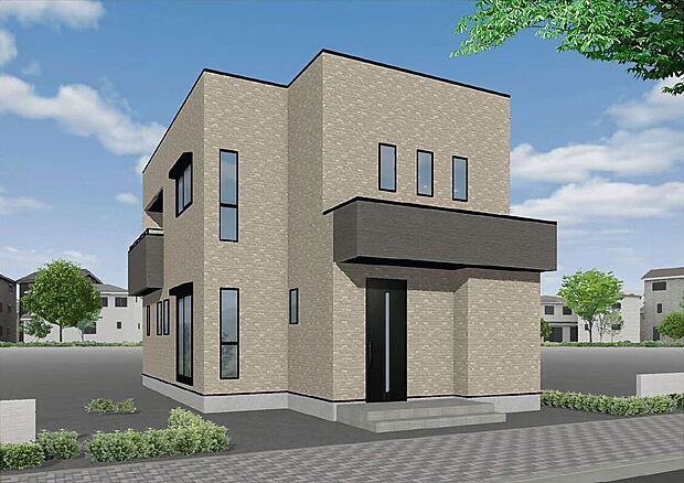 タマタウン熊野II2号地_外観パース
※完成イメージ図になります。