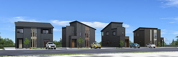 タマタウン迫戸　街並みパース