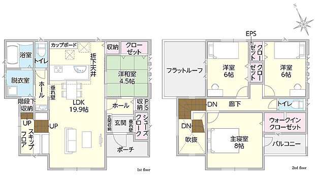 タマタウン仁井令III1号地 間取り図