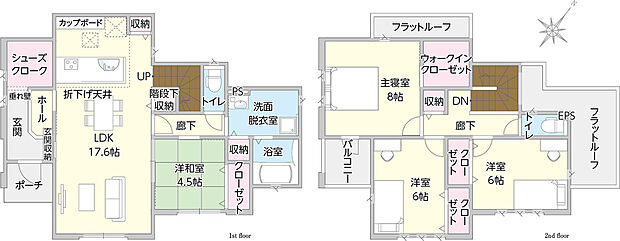 タマタウン平井V1号地 間取り図
