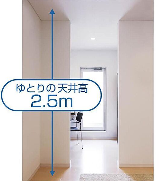 天井高2.５m